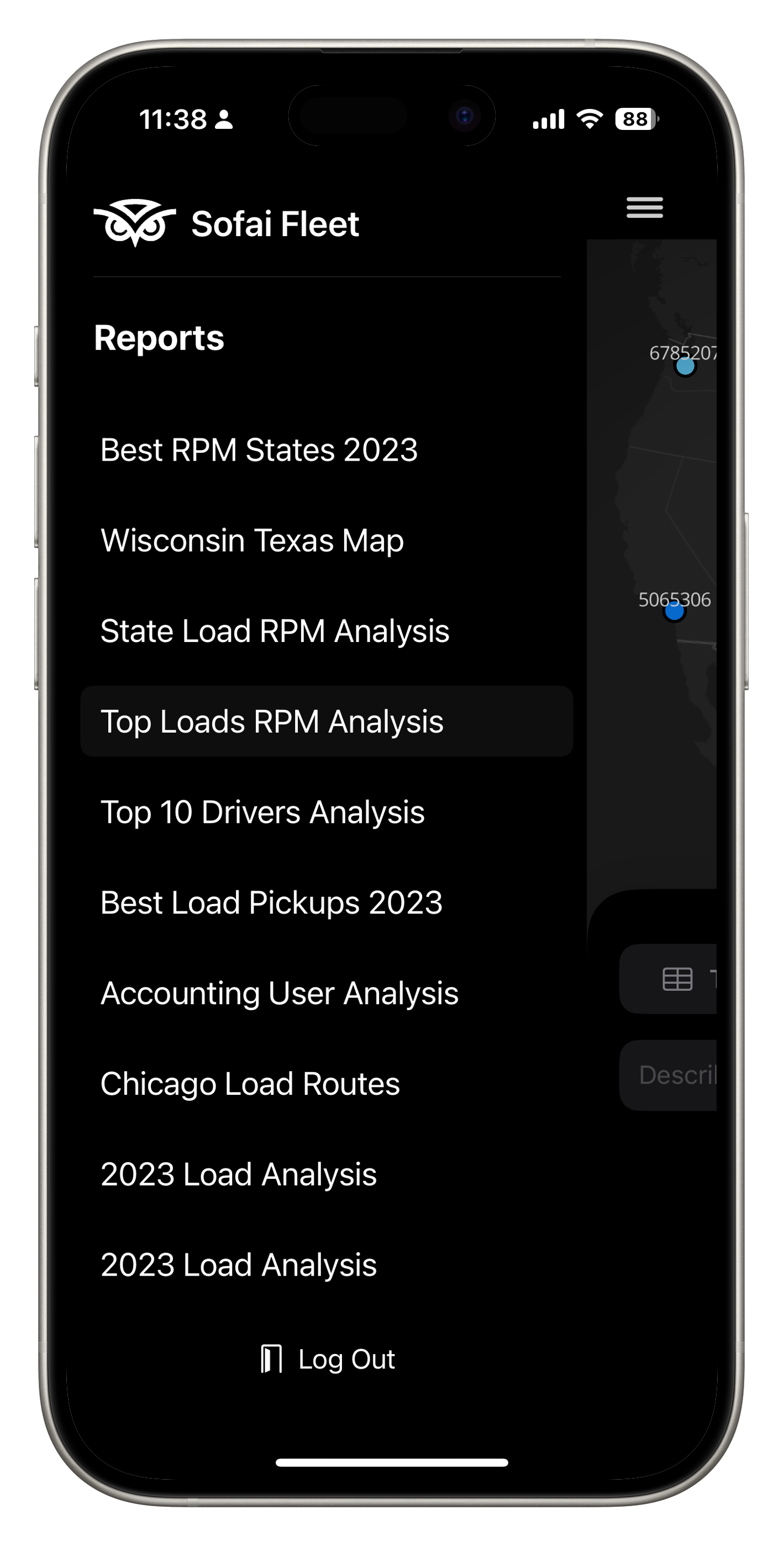 Saved report history